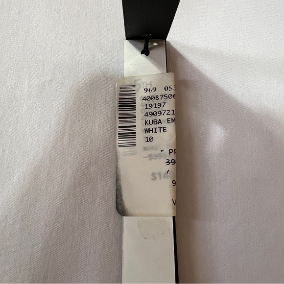 Robert Rodriguez | NWT Kuba Embroidered Midi Skirt Tiered Mesh White Size 10 - Picture 5 of 14